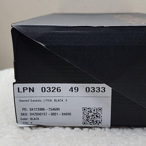 NIB Shoe Dazzle Heeled Sandals Lyvia Black Size 9 - Picture 8 of 8